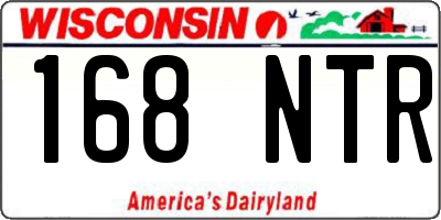 WI license plate 168NTR