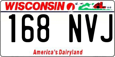 WI license plate 168NVJ