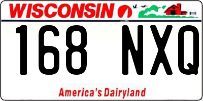 WI license plate 168NXQ