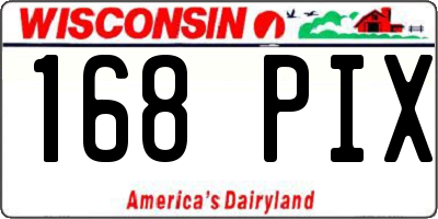 WI license plate 168PIX