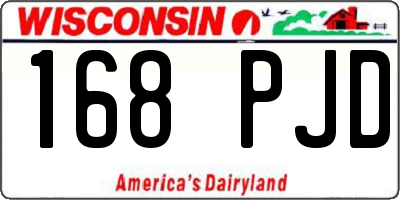WI license plate 168PJD