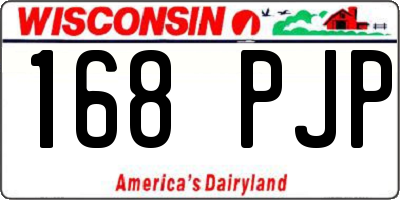 WI license plate 168PJP