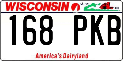 WI license plate 168PKB