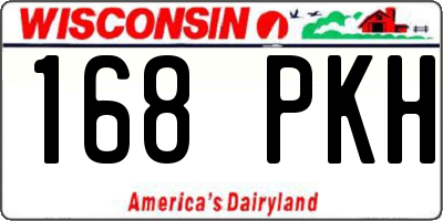 WI license plate 168PKH