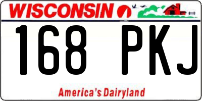 WI license plate 168PKJ