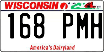 WI license plate 168PMH