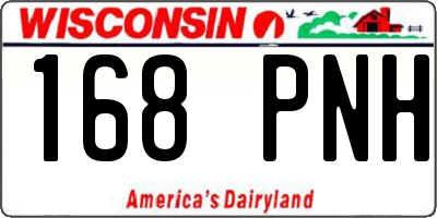 WI license plate 168PNH