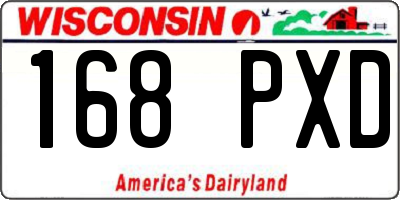 WI license plate 168PXD