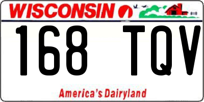 WI license plate 168TQV