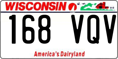 WI license plate 168VQV