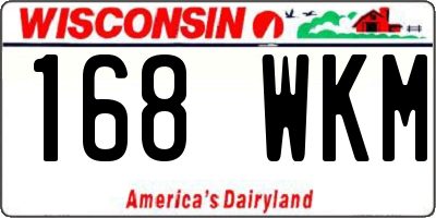 WI license plate 168WKM