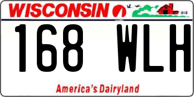 WI license plate 168WLH