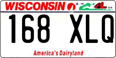 WI license plate 168XLQ