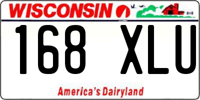 WI license plate 168XLU