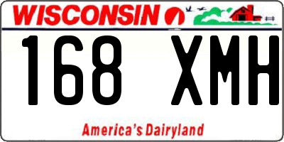 WI license plate 168XMH