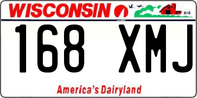 WI license plate 168XMJ