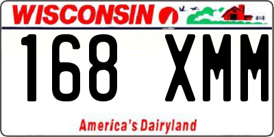 WI license plate 168XMM