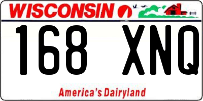 WI license plate 168XNQ