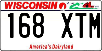 WI license plate 168XTM