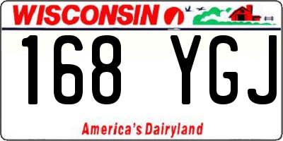 WI license plate 168YGJ