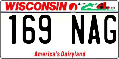 WI license plate 169NAG