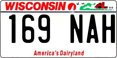 WI license plate 169NAH