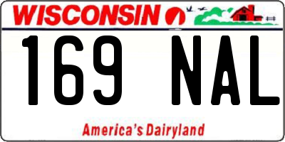 WI license plate 169NAL