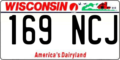 WI license plate 169NCJ