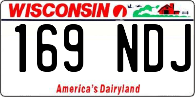 WI license plate 169NDJ