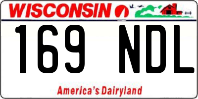 WI license plate 169NDL