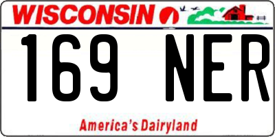 WI license plate 169NER