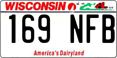 WI license plate 169NFB