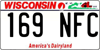 WI license plate 169NFC