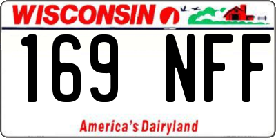 WI license plate 169NFF