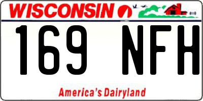 WI license plate 169NFH