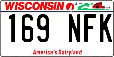 WI license plate 169NFK