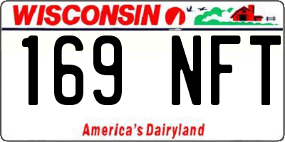 WI license plate 169NFT