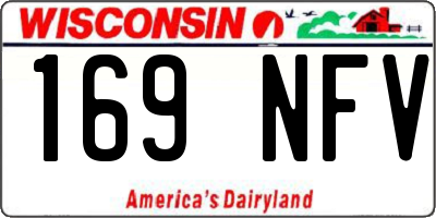 WI license plate 169NFV