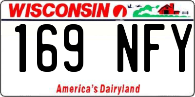 WI license plate 169NFY