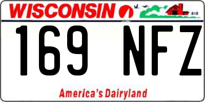 WI license plate 169NFZ