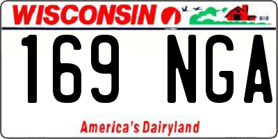 WI license plate 169NGA