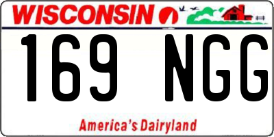 WI license plate 169NGG