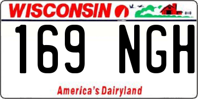 WI license plate 169NGH