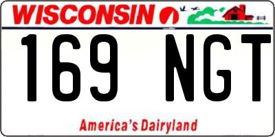 WI license plate 169NGT