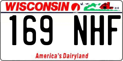 WI license plate 169NHF