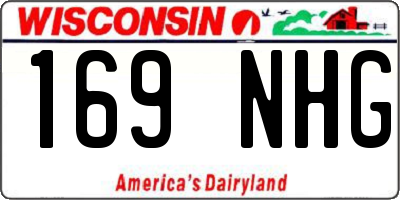WI license plate 169NHG