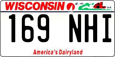 WI license plate 169NHI