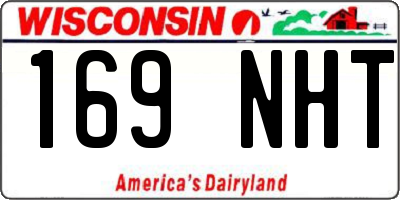 WI license plate 169NHT