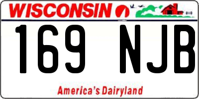WI license plate 169NJB