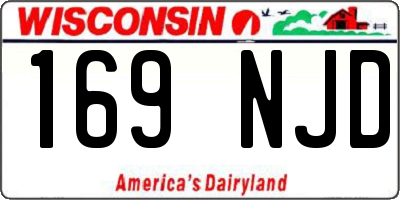 WI license plate 169NJD